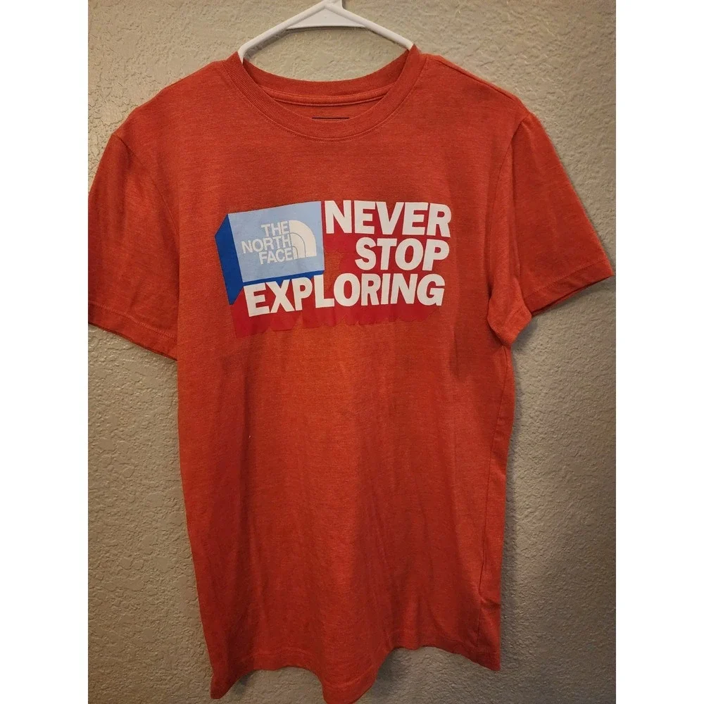 The North Face Men's T-Shirt, Size Small, Orange, Great Condition!